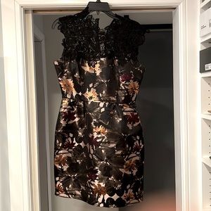 Trina Turk lace and brocade dress